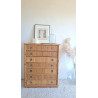 Commode en rotin DAL VERA circa 1960