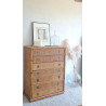 Commode en rotin DAL VERA circa 1960