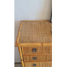 Commode en rotin DAL VERA circa 1960