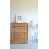 Commode en rotin DAL VERA circa 1960