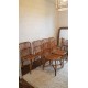Suite de 4 chaises en rotin vintage