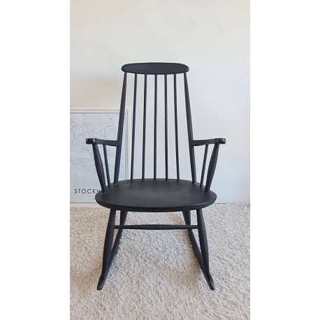 Fauteuil Rocking chair scandinave années 60