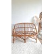 Banquette en rotin circa années 70