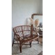 Banquette en rotin circa années 70