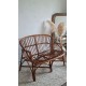 Banquette en rotin circa années 70