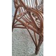 Banquette en rotin circa années 70