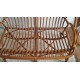 Banquette en rotin circa années 70