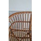 Banquette en rotin circa années 70