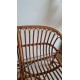 Banquette en rotin circa années 70