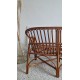 Banquette en rotin circa années 70