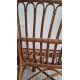 Banquette en rotin circa années 70