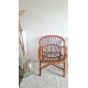Paire de fauteuils en rotin vintage circa années 70