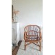 Paire de fauteuils en rotin vintage circa années 70