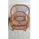 Paire de fauteuils en rotin vintage circa années 70