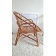 Paire de fauteuils en rotin vintage circa années 70