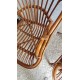 Paire de fauteuils en rotin vintage circa années 70