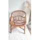Paire de fauteuils en rotin vintage circa années 70