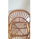 Paire de fauteuils en rotin vintage circa années 70
