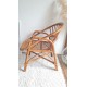 Paire de fauteuils en rotin vintage circa années 70