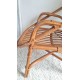 Paire de fauteuils en rotin vintage circa années 70