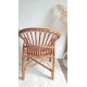 Paire de fauteuils en rotin vintage circa années 70