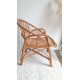 Paire de fauteuils en rotin vintage circa années 70