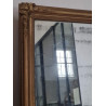 Miroir ancien doré rectangulaire avec moulures   103 x 68