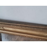 Miroir ancien doré rectangulaire avec moulures   103 x 68