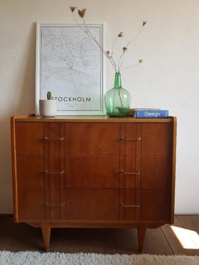 Commode graphique vintage années 60