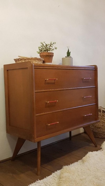 Commode années 60 pieds compas
